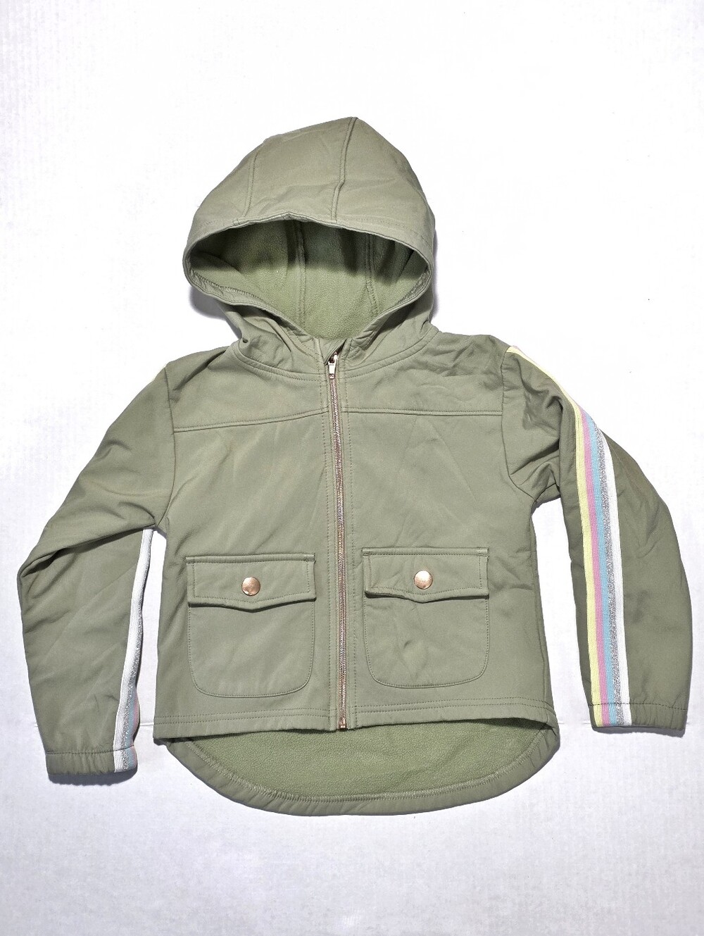 Girls' Olive Rain Jacket US5T